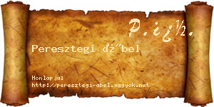 Peresztegi Ábel névjegykártya